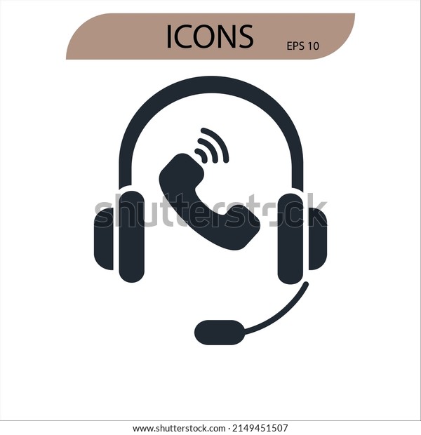 support\
icons  symbol vector elements for infographic\
web