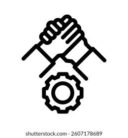 support line icon illustration vector graphic. Simple element illustration vector graphic, suitable for app, websites, and presentations isolated on white background