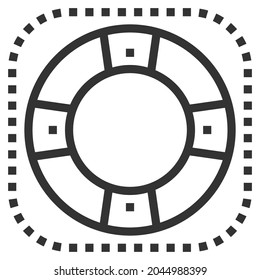 SUPPORT LINE ICON LOGO VEKTOR .
