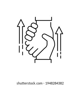 Support сolor line icon. Pictogram for web page, mobile app, promo. UI UX GUI design element. Editable stroke.