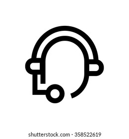 Support line icon. Pixel perfect fully editable vector icon suitable for websites, info graphics and print media.