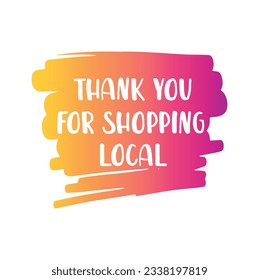 Support local business concept, vector, icon.