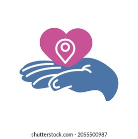 support local business flat icon
