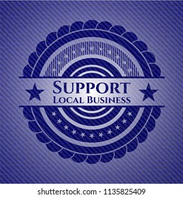 Support Local Business jean background