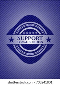 Support Local Business jean background