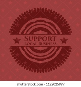 Support Local Business red emblem