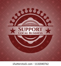 Support Local Business red emblem