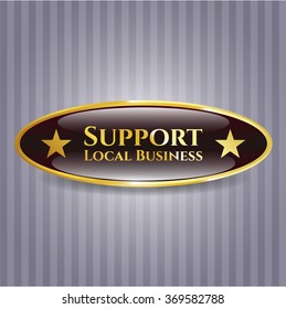 Support Local Business shiny badge