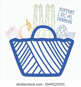 Support Local Farmers  Farmers Market T-Shirt Design