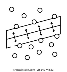 support machine svm algorithm line icon vector. support machine svm algorithm sign. isolated contour symbol black illustration