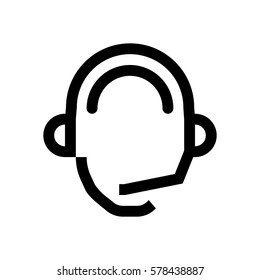 Support mini line, icon, background and graphic. The icon is black and white, linear  flat, vector, pixel perfect, minimal, suitable for web and print. 