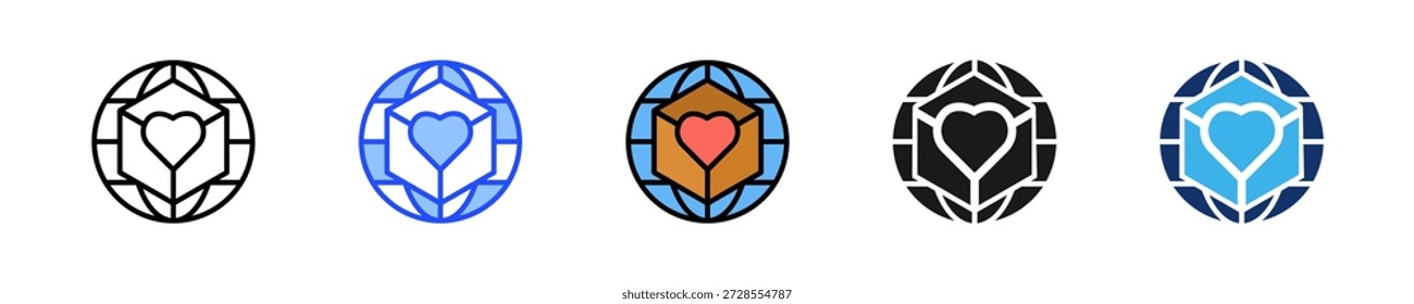 Mission Icon Collection mit mehreren Stilen unterstützen