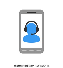 Support in a mobile phone. Mobile operator