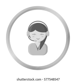 Support monochrome icon. Illustration for web and mobile design.