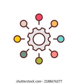 Support Network icon in vector. Logotype