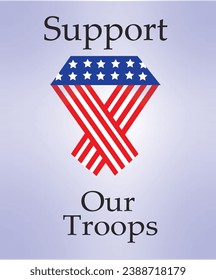 
Support Our Troops with an American Ribbon