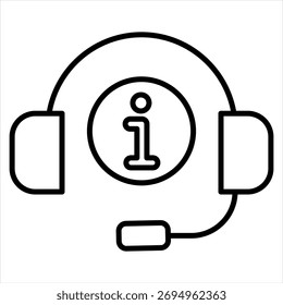 Suporte a Vetor de Ilustração de Ícone de Contorno