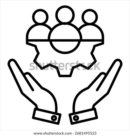 Support Outline Icon Illustration Vector