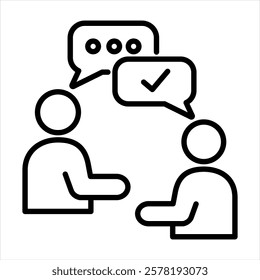Support Outline Icon Vector Illustration