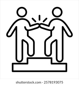 Support Outline Icon Vector Illustration