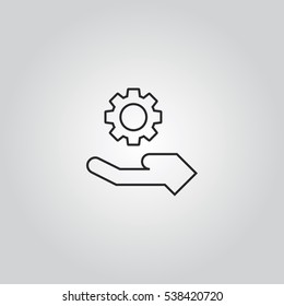 support outline icon vector sign symbol illustration, can be used for web and mobile desgn