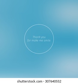 Support quote "Thank you for make me smile"
