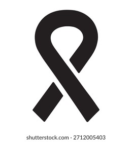 Asistencia Icono de la cinta o logotipo aislado signo símbolo Ilustración vectorial - iconos de vector de estilo negro de alta calidad