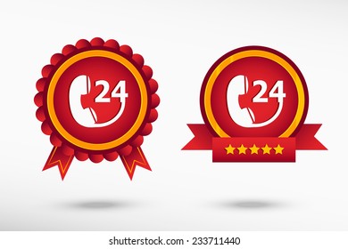 Support and service - around the clock or 24 hours. Colorful Promotional Labels