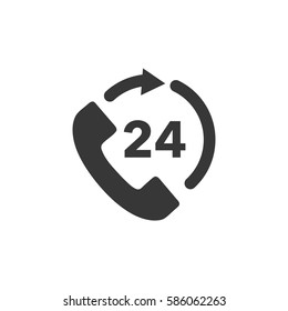 Support and service - around the clock or 24 hours a day.