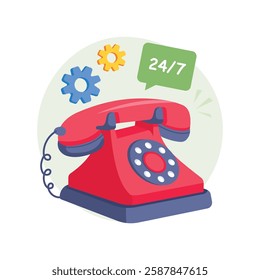 Support Service   Concepts Style illustrations. EPS 10 File stock illustration