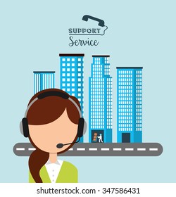 support service design, vector illustration eps10 graphic 