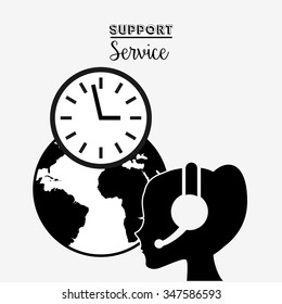 support service design, vector illustration eps10 graphic 