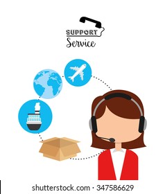 support service design, vector illustration eps10 graphic 