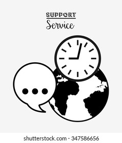 support service design, vector illustration eps10 graphic 