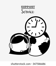 support service design, vector illustration eps10 graphic 