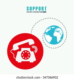 support service design, vector illustration eps10 graphic 