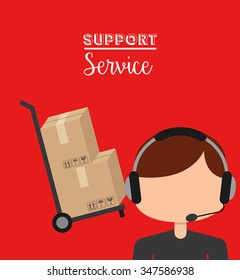 support service design, vector illustration eps10 graphic 