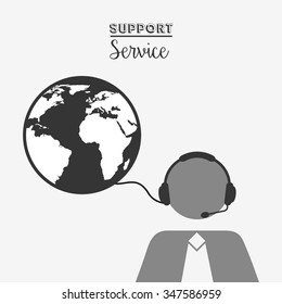 support service design, vector illustration eps10 graphic 