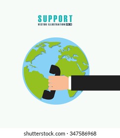 support service design, vector illustration eps10 graphic 