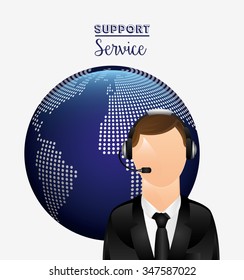 support service design, vector illustration eps10 graphic 