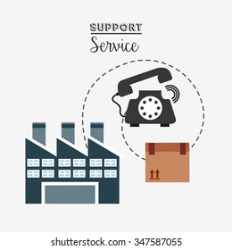 support service design, vector illustration eps10 graphic 
