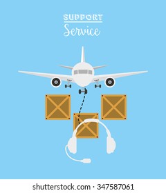 support service design, vector illustration eps10 graphic 