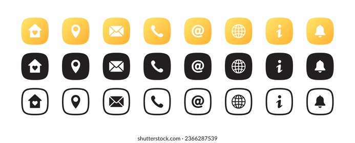 Support service. Feedback service. Customer service icons. Vector scalable graphics