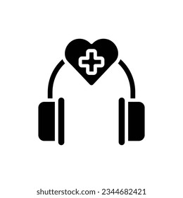 Ilustración de vectores de iconos rellenados por el servicio de soporte