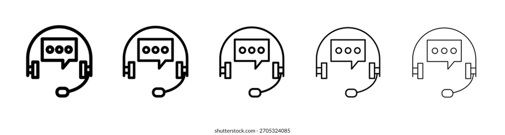 Suporte de design de ícone de headset, logotipo, aplicativo, UI. Ilustração vetorial, EPS