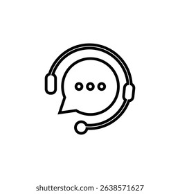 Support service icon  hotline customer advice  call center help  Vector Ilustration.