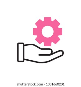 support service icon vectorwith modern style