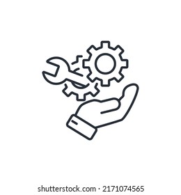 Support service icons  symbol vector elements for infographic web