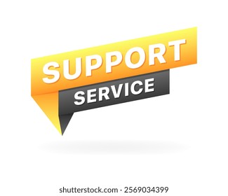 Support service message icon. Flat style. Vector icon.