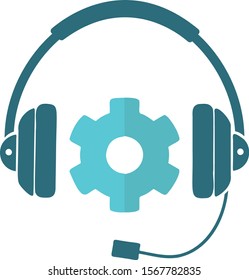 Support service and telemarketing vector icon - Customer support icon - Call center icon
